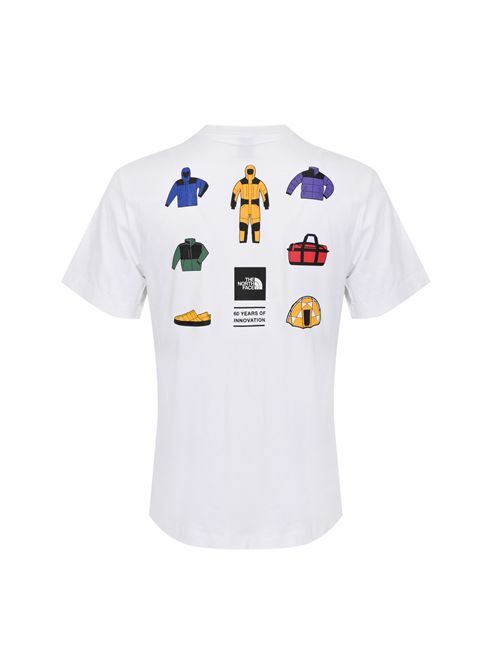 T-shirt Icon Celebration Regular Graphic in cotone White The North Face | NF0A8GASFN41